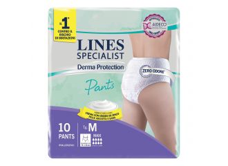 Pannolone per incontinenza lines specialist derma pants maxi m 10 pezzi