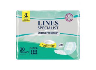 Pannolone per incontinenza lines specialist derma sagomato super+ 30 pezzi