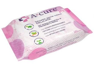 A+cure igiene intima delicata 20 salviette pocket maxi
