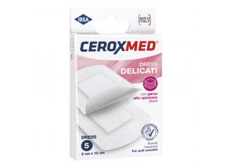 Cerotti compresse dress ceroxmed delicati 6x10 cm 5 pezzi