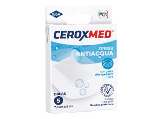 Cerotti antiacqua ceroxmed 7,5x5 cm 5 pezzi
