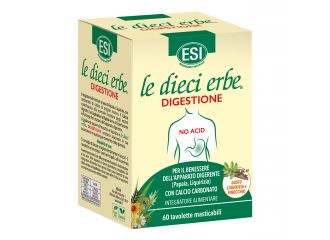 Esi le dieci erbe digestione no acid 60 tavolette masticabili