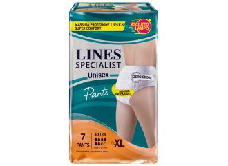 Pannolone mutandina lines specialist unisex extra xl 7 pezzi