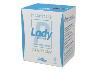 Lady presteril assorbenti giorno con ali ripiegati biodegradabili 10 pezzi