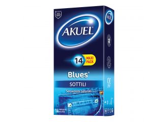 Profilattico akuel blues sottile 14 pezzi