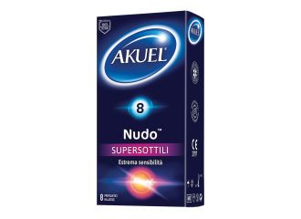 Profilattico akuel nudo supersottile 8 pezzi