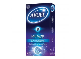 Profilattico akuel infinity sottilissimo 8 pezzi