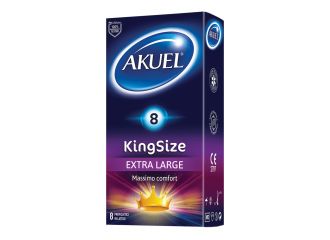 Profilattico akuel king size extra large 8 pezzi