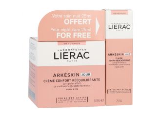 Lierac bundle arkeskin crema viso giorno 50 ml + fluido viso notte 25 ml