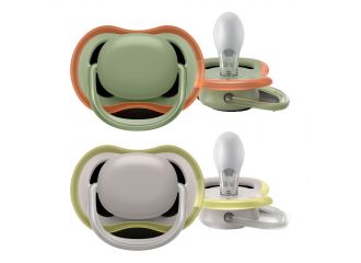 Avent succhietto ultra air 6-18m no deco neutro 2 pezzi