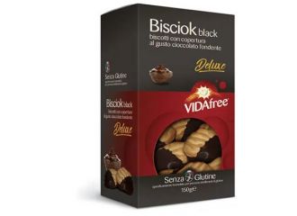 Bisciok black cioccolato fondente vidafree biscotti senza glutine 150 g