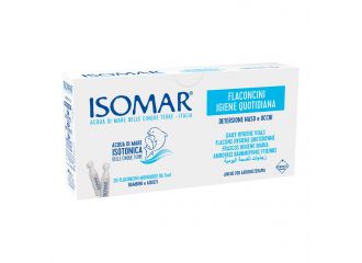 Isomar soluzione isotonica acqua mare igiene quotidiana 20 flaconcini monodose 5 ml