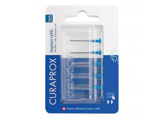Curaprox cps 505 implant refill 5 scovolini blue
