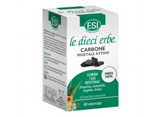 Esi le dieci erbe carbone vegetale attivo 60 naturcaps