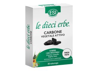 Esi le dieci erbe carbone vegetale attivo 30 naturcaps