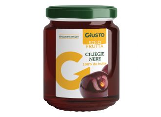 Giusto solo frutta marmellata ciliegie nere 284 g