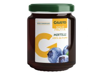Giusto solo frutta marmellata mirtilli 284 g