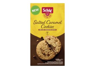 Schar salted caramel cookies con gocce di cioccolato al latte e caramello 150 g