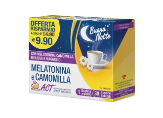 Melatonina act+camomilla 30 bustine
