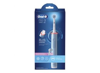 Oral-b pro 3 blu sensitive spazzolino elettrico + 2 refill
