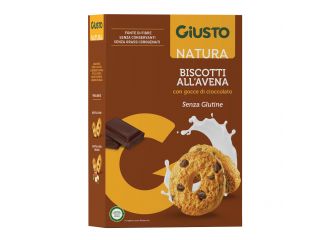 Giusto senza glutine biscotti avena gocce cioccolato 250 g