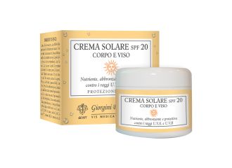 Crema solare spf 20 corpo viso 100 ml