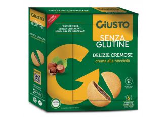 Giusto senza glutine delizie cremose al cacao nocciola 180 g