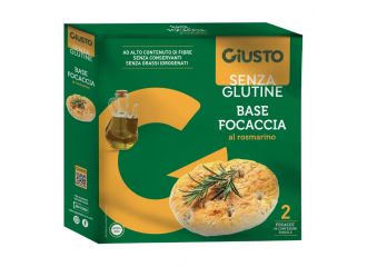 Giusto senza glutine fondi focaccia rosmarino 280 g