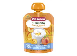 Plasmon nutri-mune pesca/yogurt con mela 85 g