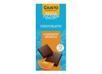Giusto senza zucchero cioccolato fondente arancia 85 g