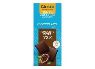 Giusto senza zucchero tavoletta extra fondente 85 g