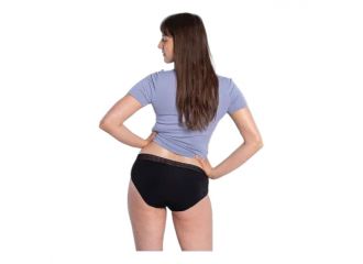 Selenacare slip assorbente ciclo mestruale modello hipster nero m