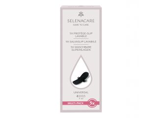 Selenacare salvaslip lavabile nero taglia unica 5 pezzi
