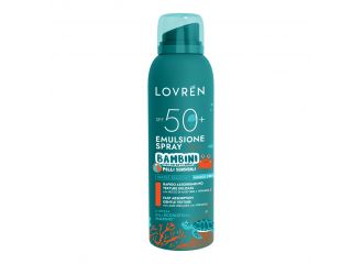 Lovren solaire spray solare spf50+ pelli sensibili 150 ml bambini