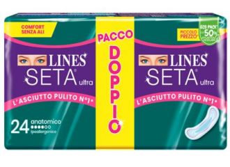 Lines seta ultra assorbenti anatomico vp dwct 24 pezzi