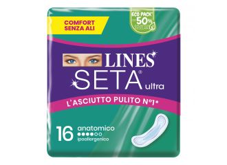 Lines seta ultra assorbenti anatomico cp 16 pezzi