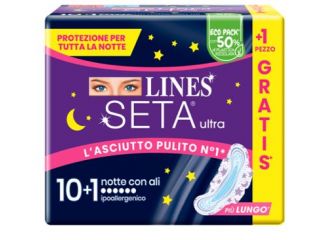 Lines seta ultra assorbenti notte cp 10+1 pezzi