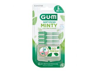Gum soft pick comfort flex cool mint large scovolini 40 pezzi