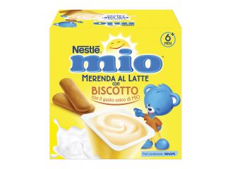 Mio merenda al latte biscotto 4 pezzi da 100 g