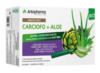 Arkofluidi carciofo+aloe vera 20 flaconcini 200 g