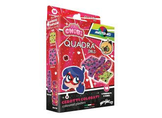 Cerotto master-aid quadra girls lady bug assortiti 18 pezzi