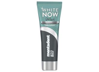 Mentadent dentifricio white now detox carbone 75 ml