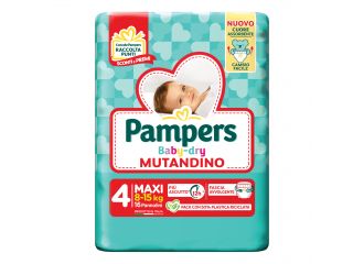 Pampers baby dry pannolino mutandina maxi small pack 16 pezzi