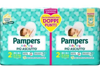 Pampers baby dry pannolino duo downcount mini 48 pezzi