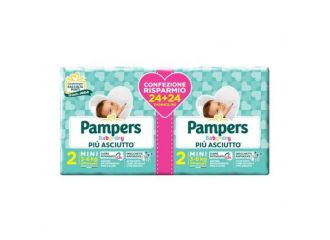 Pampers baby dry pannolino duo downcount mini 48 pezzi