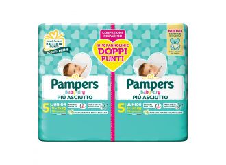 Pampers baby dry pannolino duo downcount junior 32 pezzi