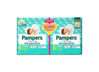 Pampers baby dry pannolino duo downcount midi 40 pezzi