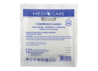 Garza medicare cotone 10x10 cm 25 pezzi