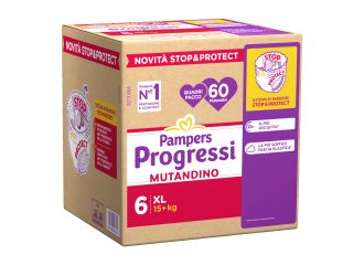 Pampers progressi mutandina quadri xl 60 pezzi