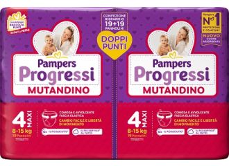 Pampers progressi mutandino maxi pacco doppio 38 pezzi